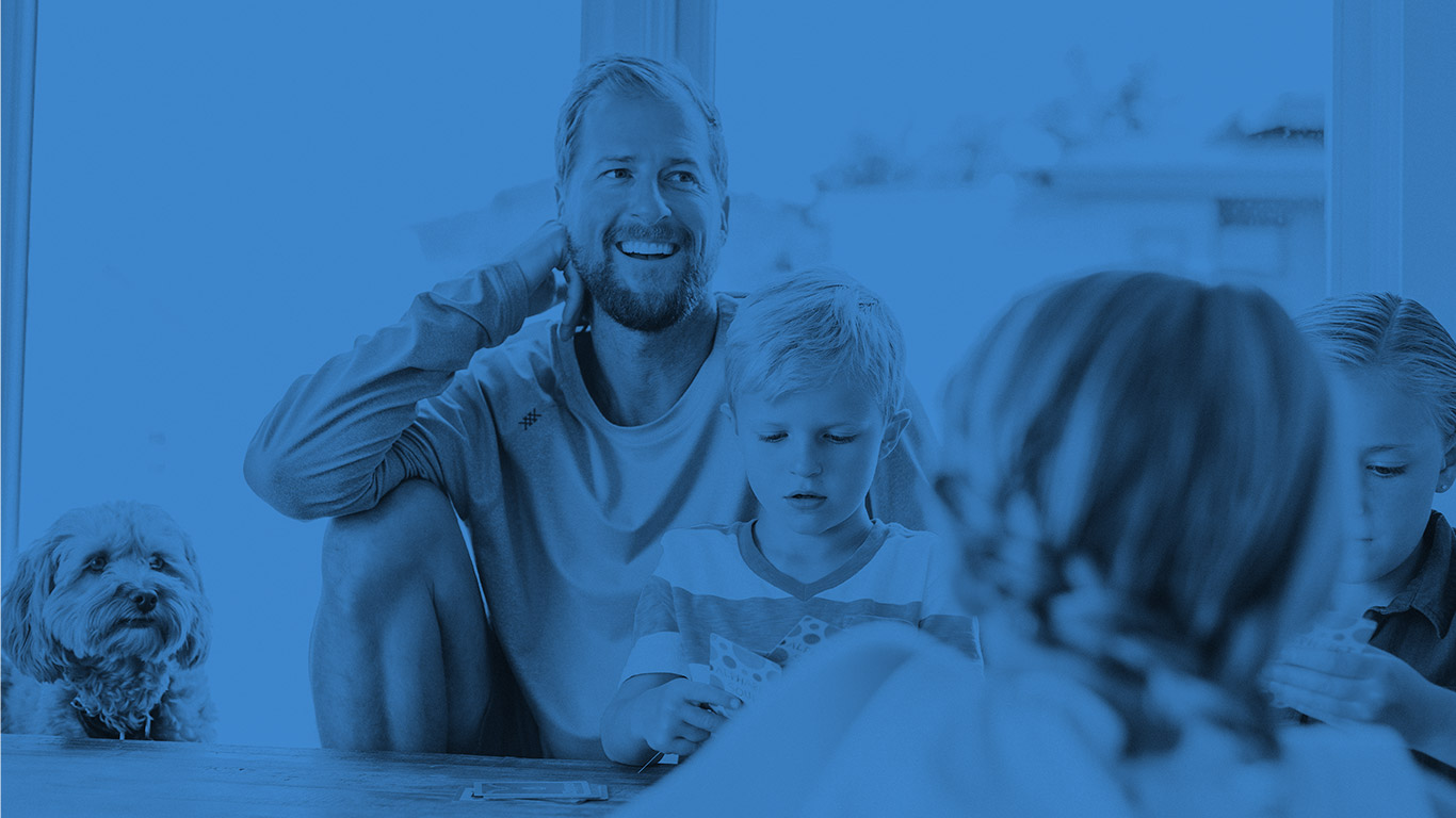 Family having a great home experience.
